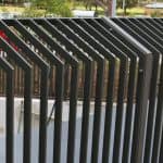 Flat Bar Fencing with Angled section