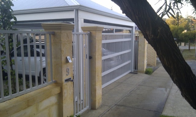 Driveway Gates Perth Feature Fencing, Metal Garage Doors Gates And Fences