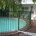 Straight Top Pool Fencing with Bending