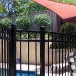 Cross and Circle Top Pool Fence