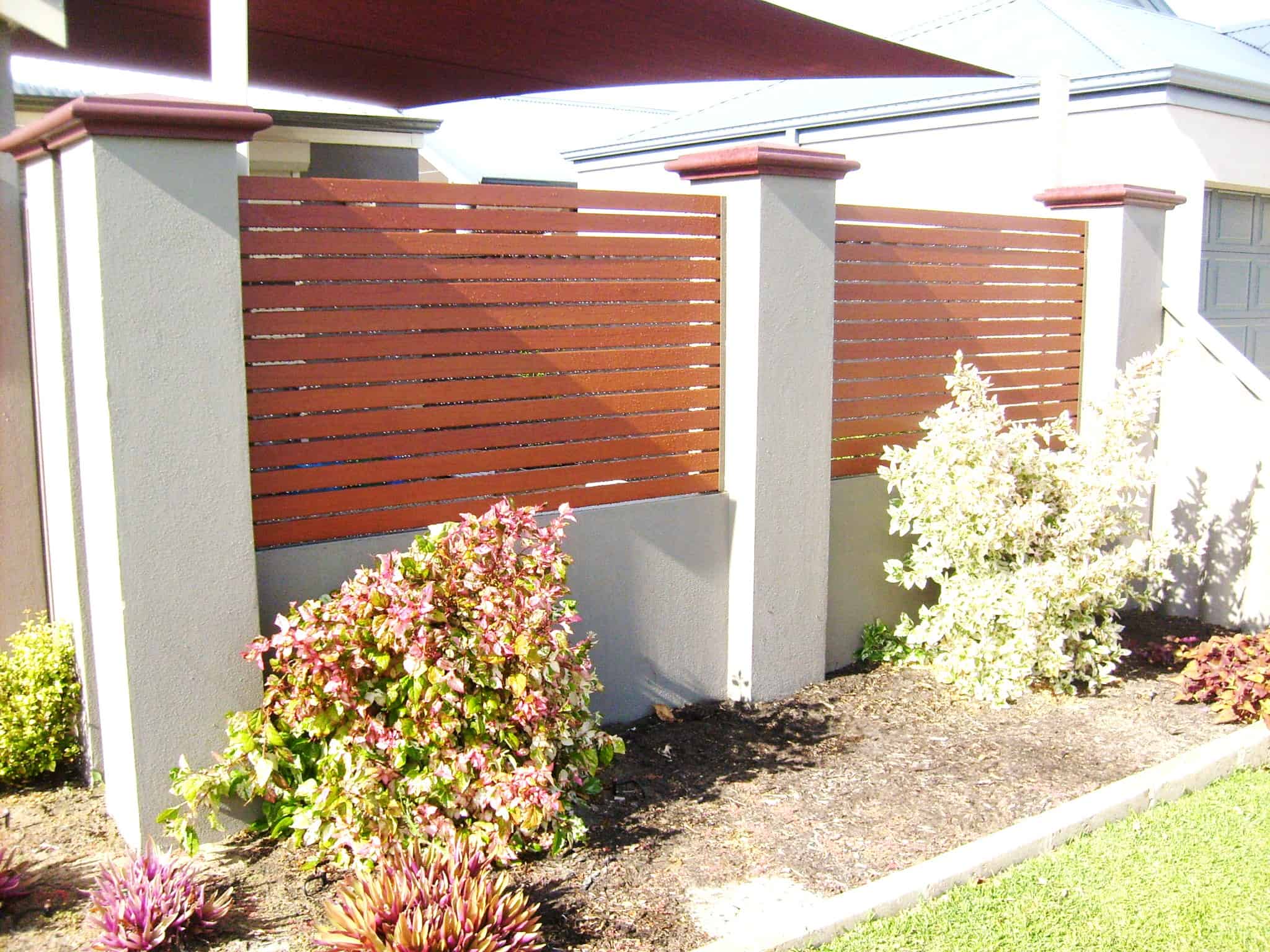 Slatted Infill Fencing