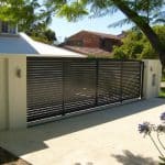 Aluminium Slatted Sliding Gate