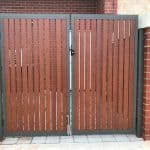 Ali Wood Vertical Double Swing Gates