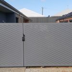 Angle Slatted Swing Gates